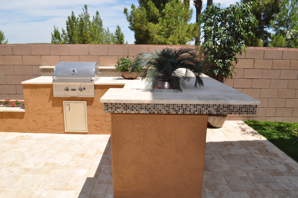 Outdoor barbeque from the Fulton Homes Cascade model.