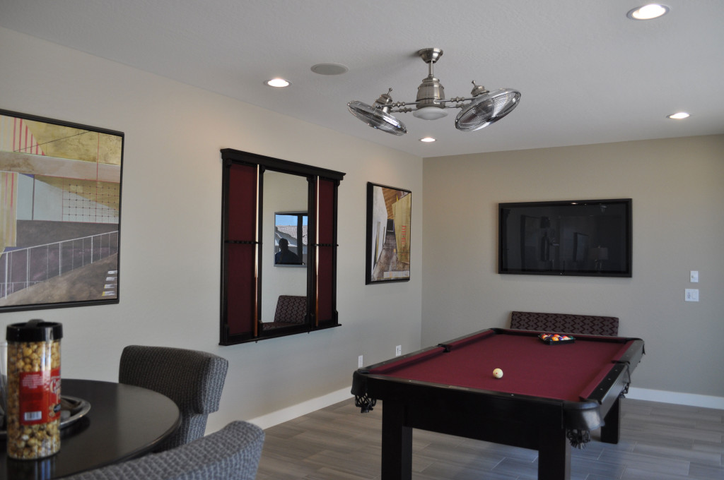 Game room from the Corsica model at Ironwood Crossing