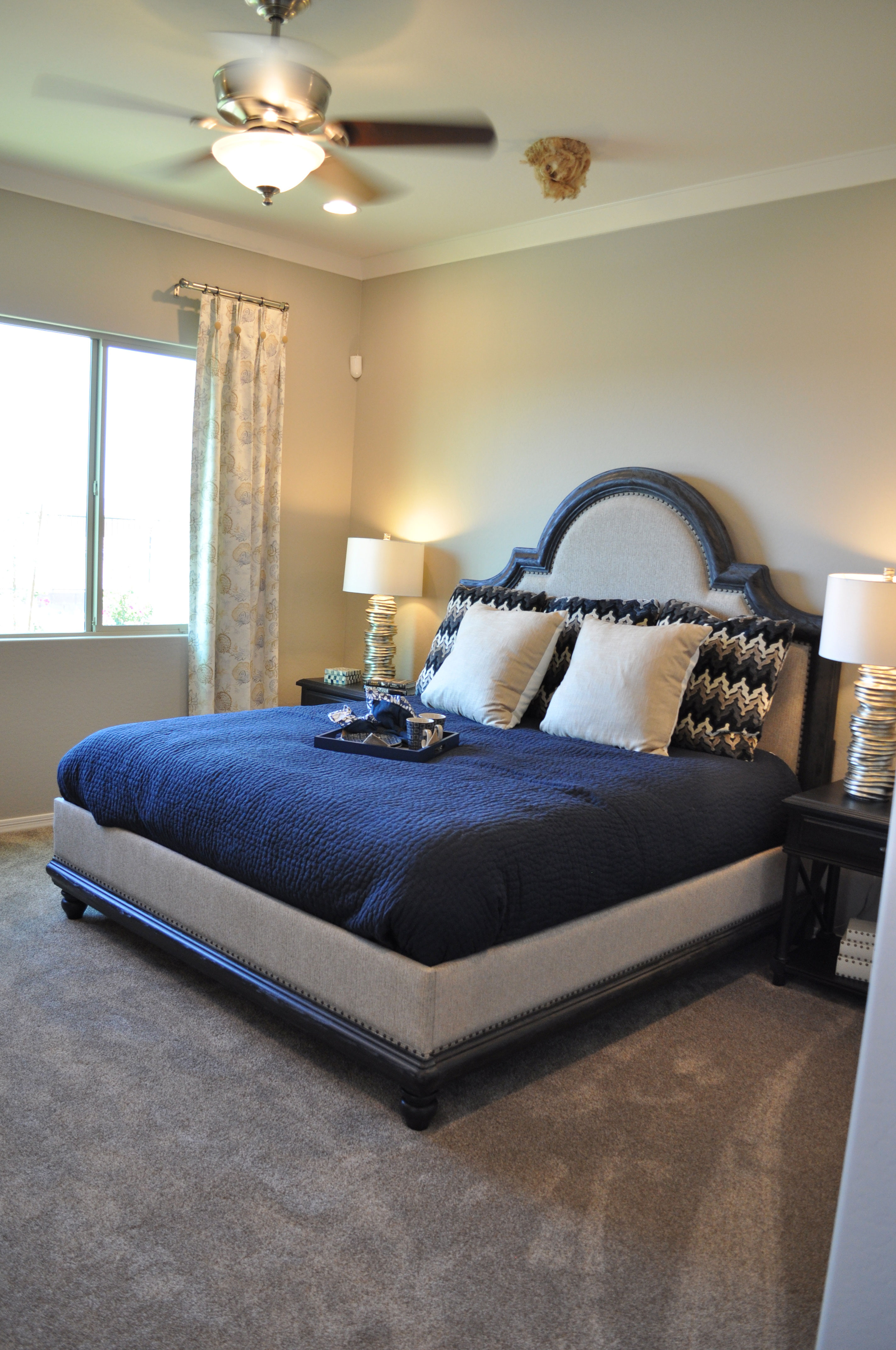 Master Bedroom photo from the Rancho Mirage model in the Oasis at Queen Creek community.